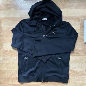 VERSACE Collection Full Zip Black Hoodie SWEATSHIRT SZ L
